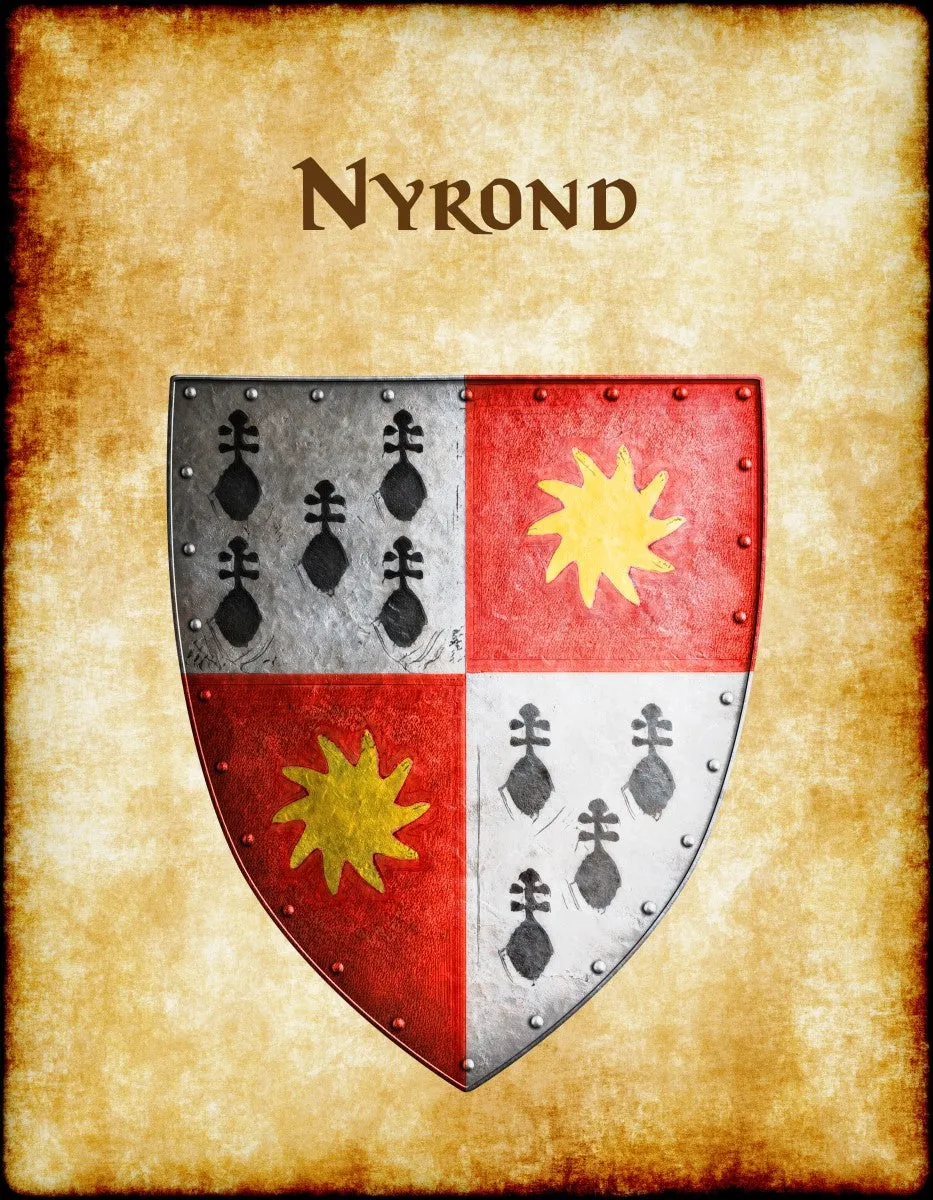 Nyrond Heraldry of Greyhawk Anna Meyer Cartography Canvas Art Print