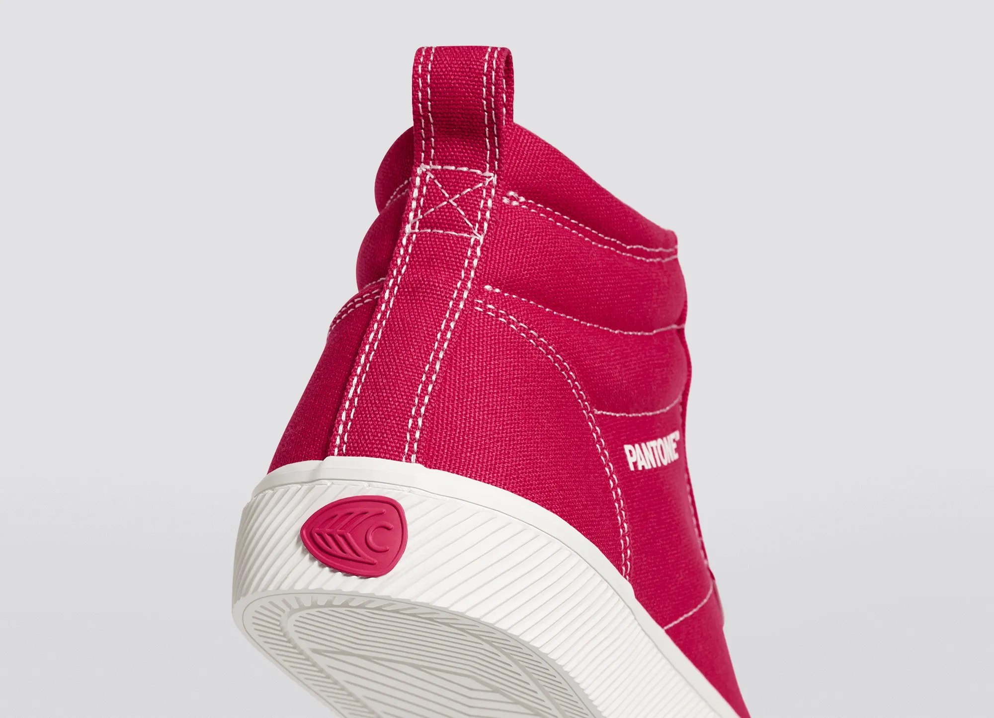 OCA High Pantone Viva Magenta Canvas Contrast Thread Sneaker Women