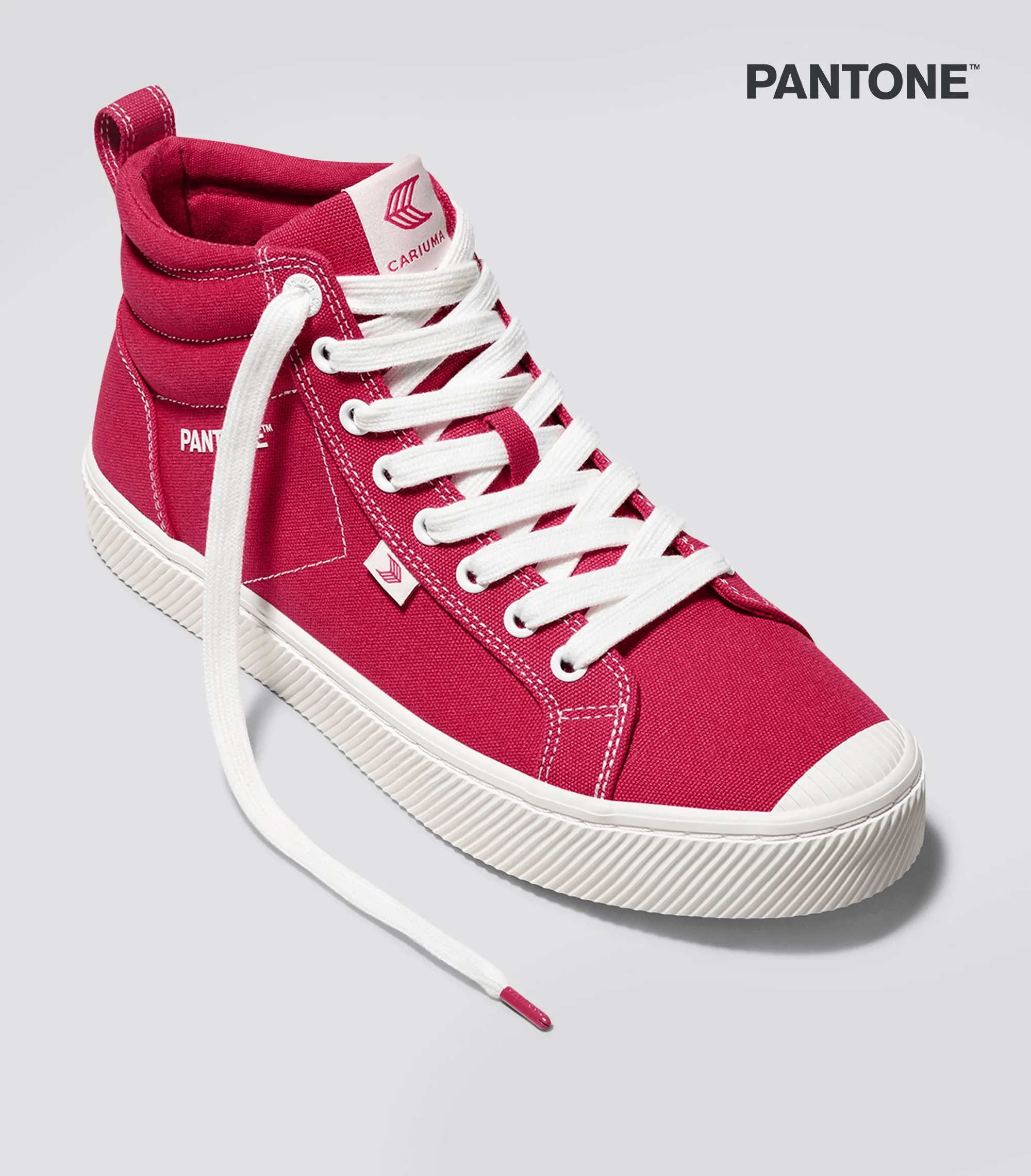 OCA High Pantone Viva Magenta Canvas Contrast Thread Sneaker Women