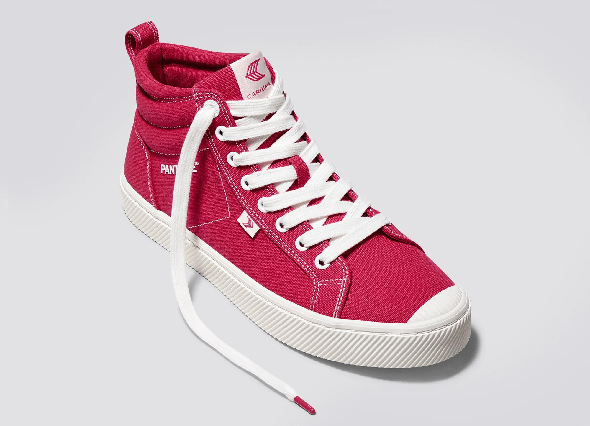 OCA High Pantone Viva Magenta Canvas Contrast Thread Sneaker Women