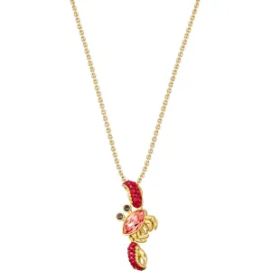 Ocean Crab Multi-Colored Gold Plating Pendant Necklace