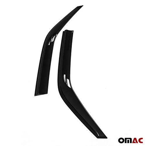 OMAC Front Side Window Wind Deflectors Visors Rain Guards | Air Rain Wind Deflector Guards with Strong 3M Adhesive Tape | 2 pcs. Dark Smoke Fits Mercedes Benz Sprinter W907 2019- 2022