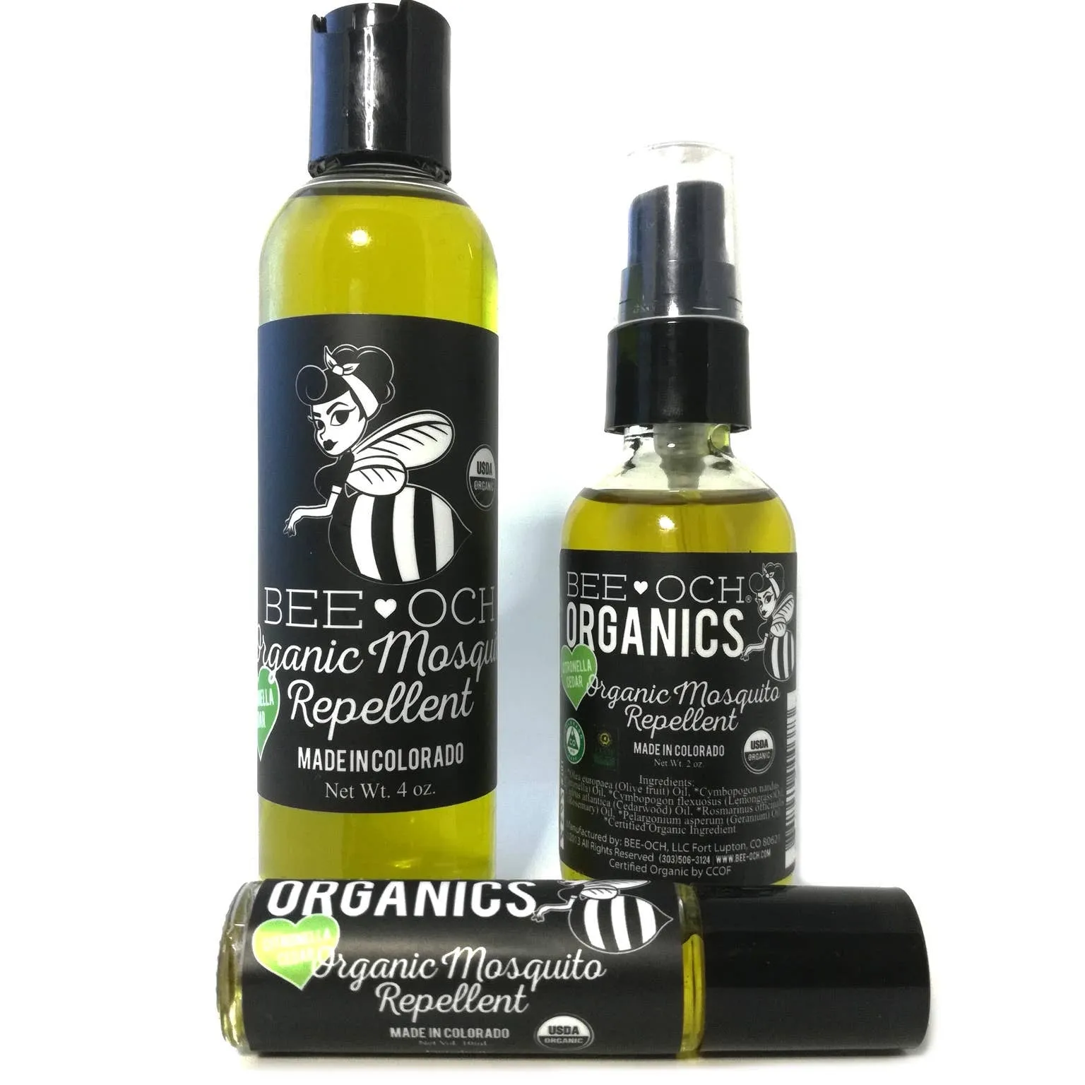 Organic Mosquito Repellent - Pocket Size Rollerball