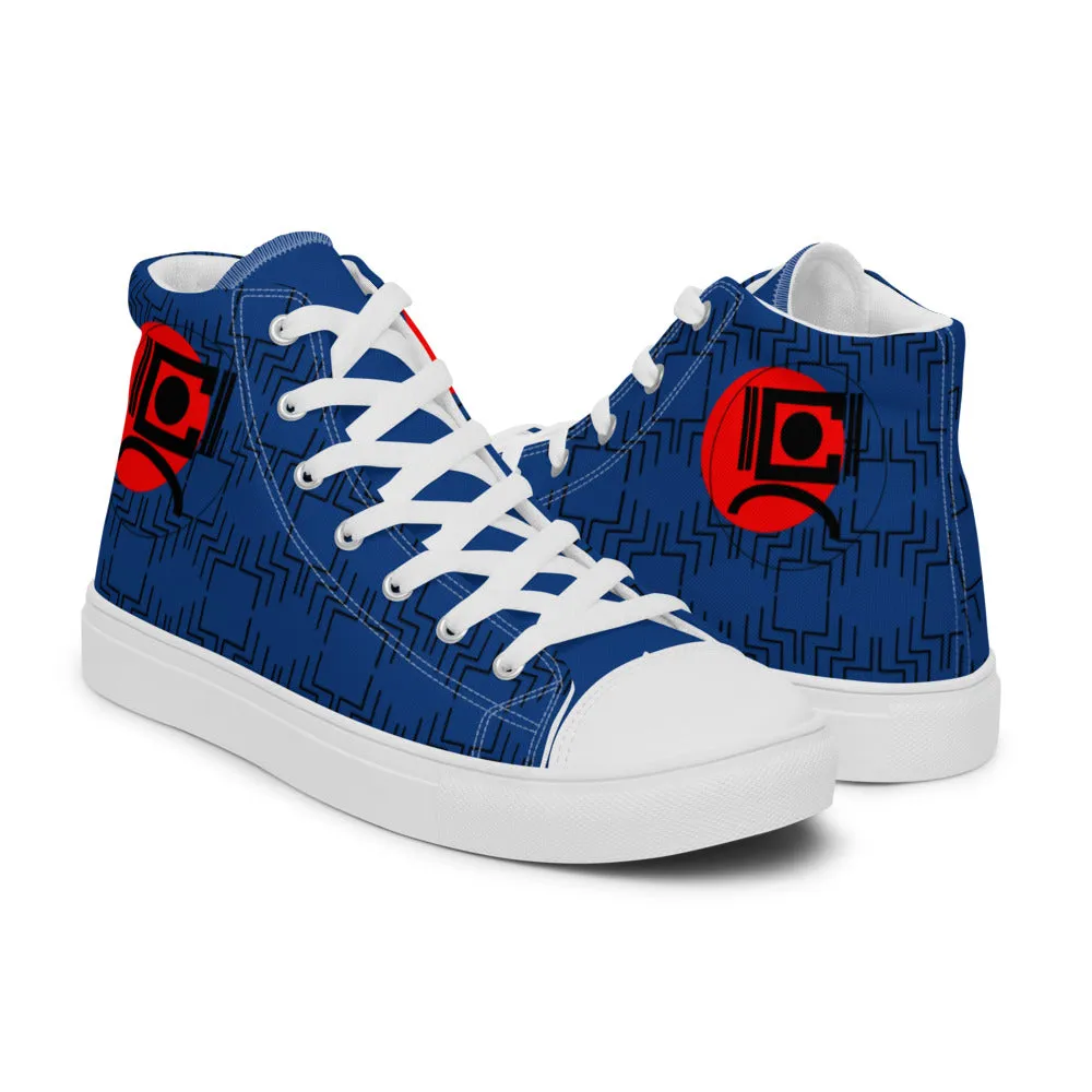 Origen Destination |On-Arrival Point of Origen Men’s Signature high top canvas shoes