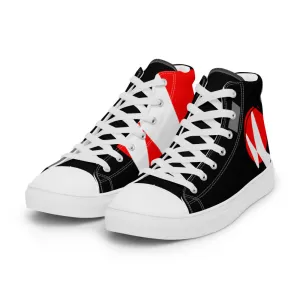 Origen Destination |On-Arrival Point of Origen Symbol-inspired Men’s high top canvas shoes