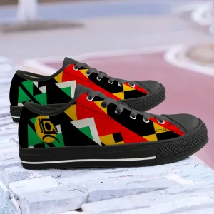 Origen Destination Signature Unisex Black Low Top Canvas Shoes