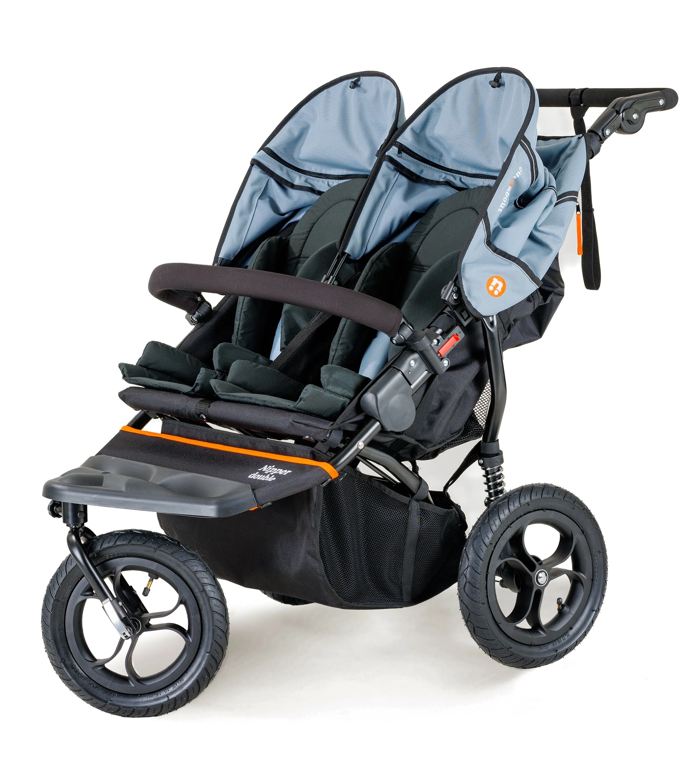 Out n About Double Nipper V5 Twin Starter Bundle - Rocksalt Grey - Delivery Late March