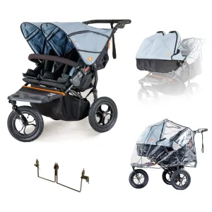 Out n About Double Nipper V5 Twin Starter Bundle - Rocksalt Grey - Delivery Late March