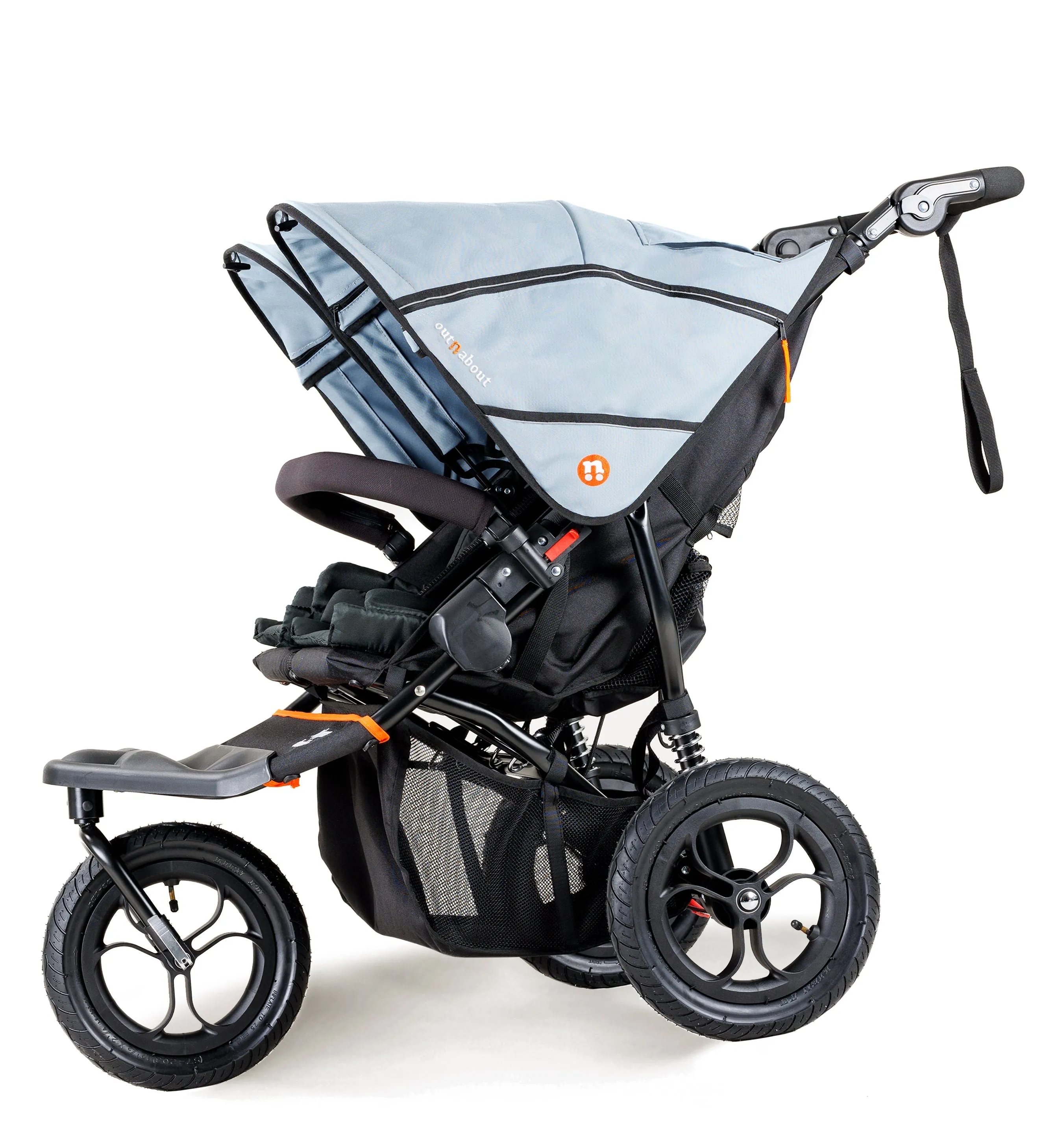 Out n About Double Nipper V5 Twin Starter Bundle - Rocksalt Grey - Delivery Late March
