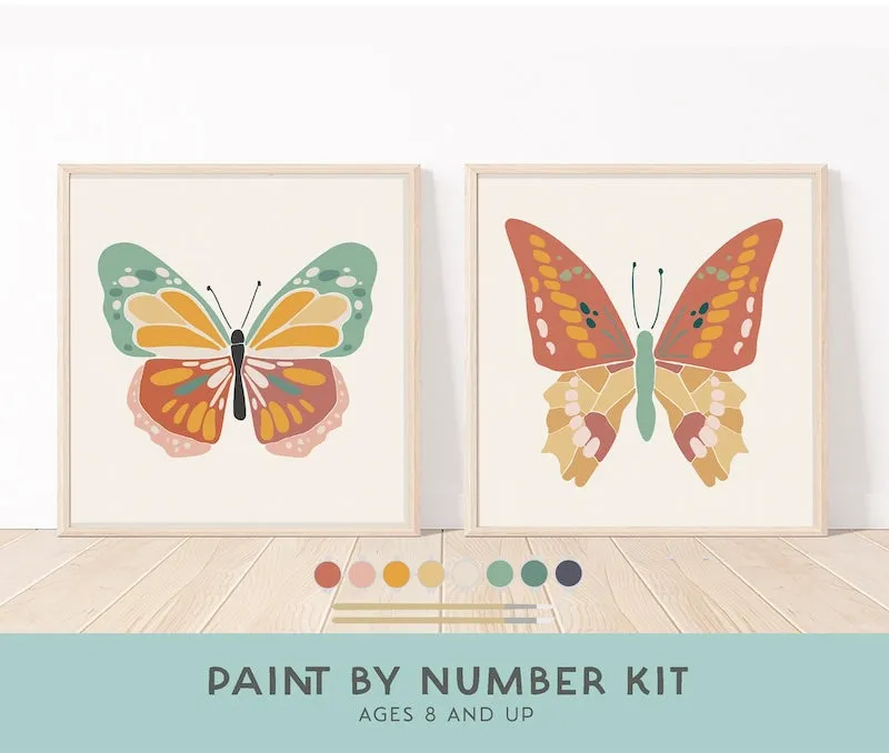 Paint by Numbers Kit with Butterflies