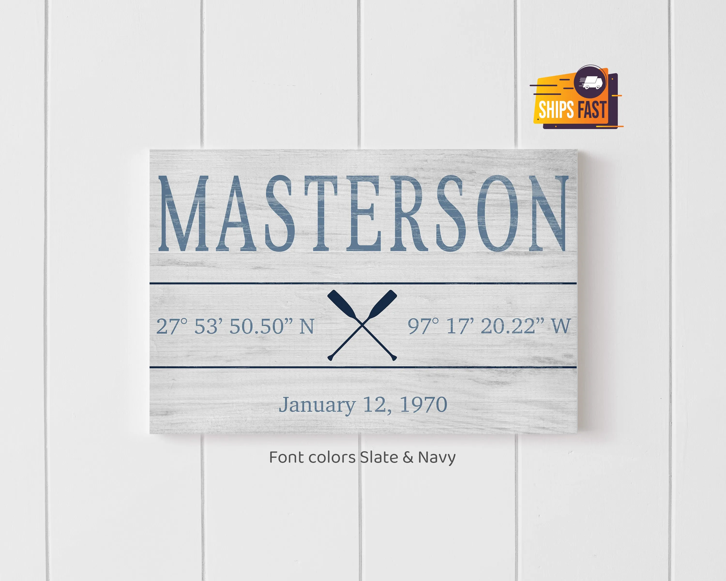 Personalized Family Name Sign