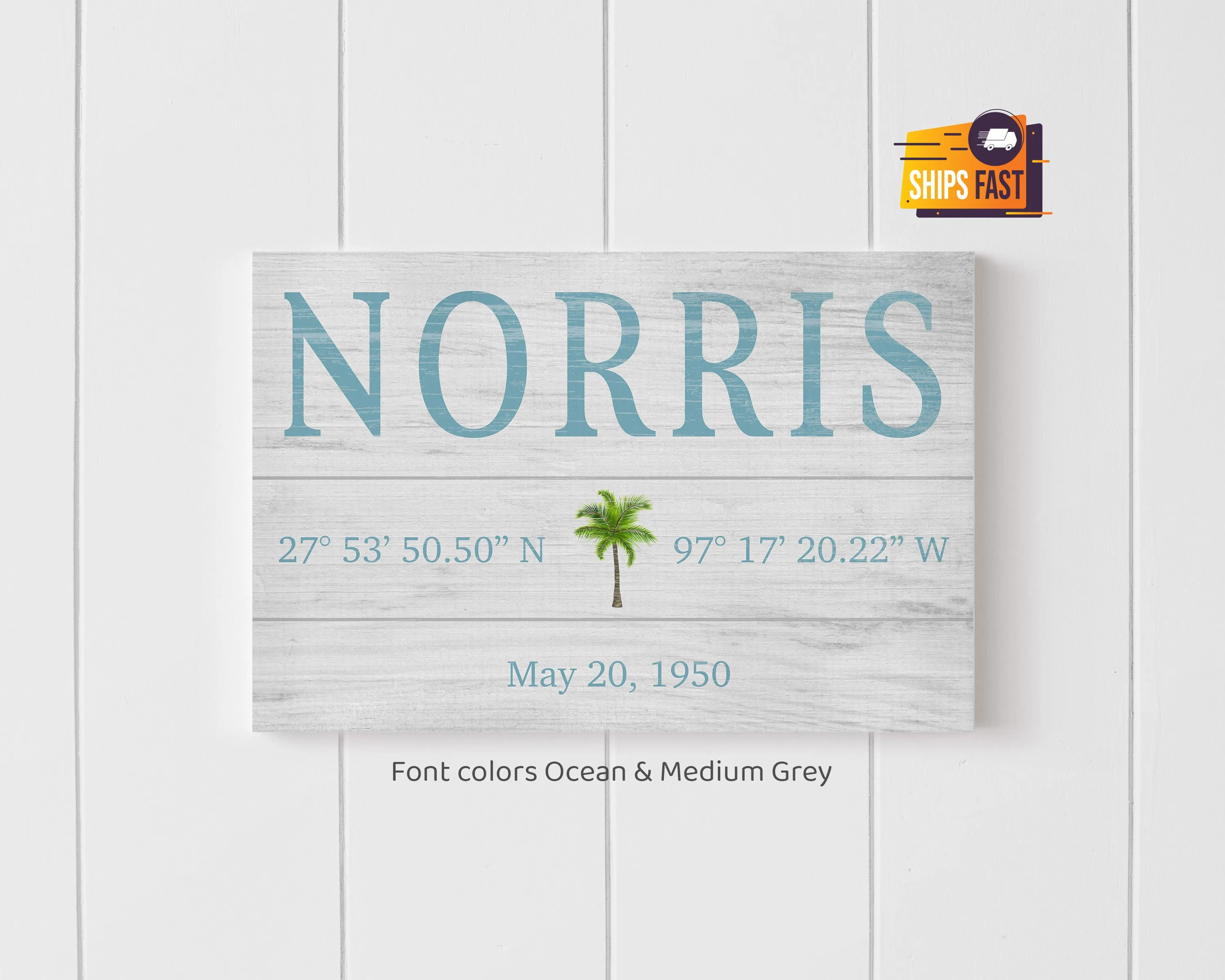 Personalized Family Name Sign