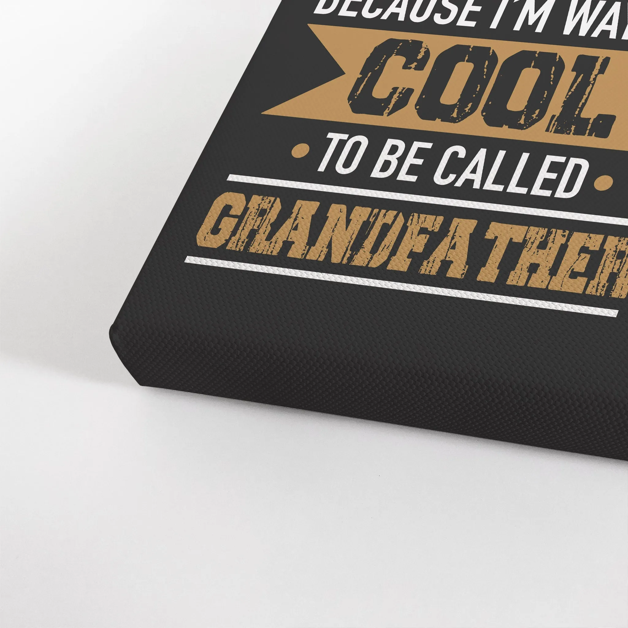 Personalized Father Gift Wall Art Custom Photo I'm Called Papa Because I'm Way too Cool Grandfather