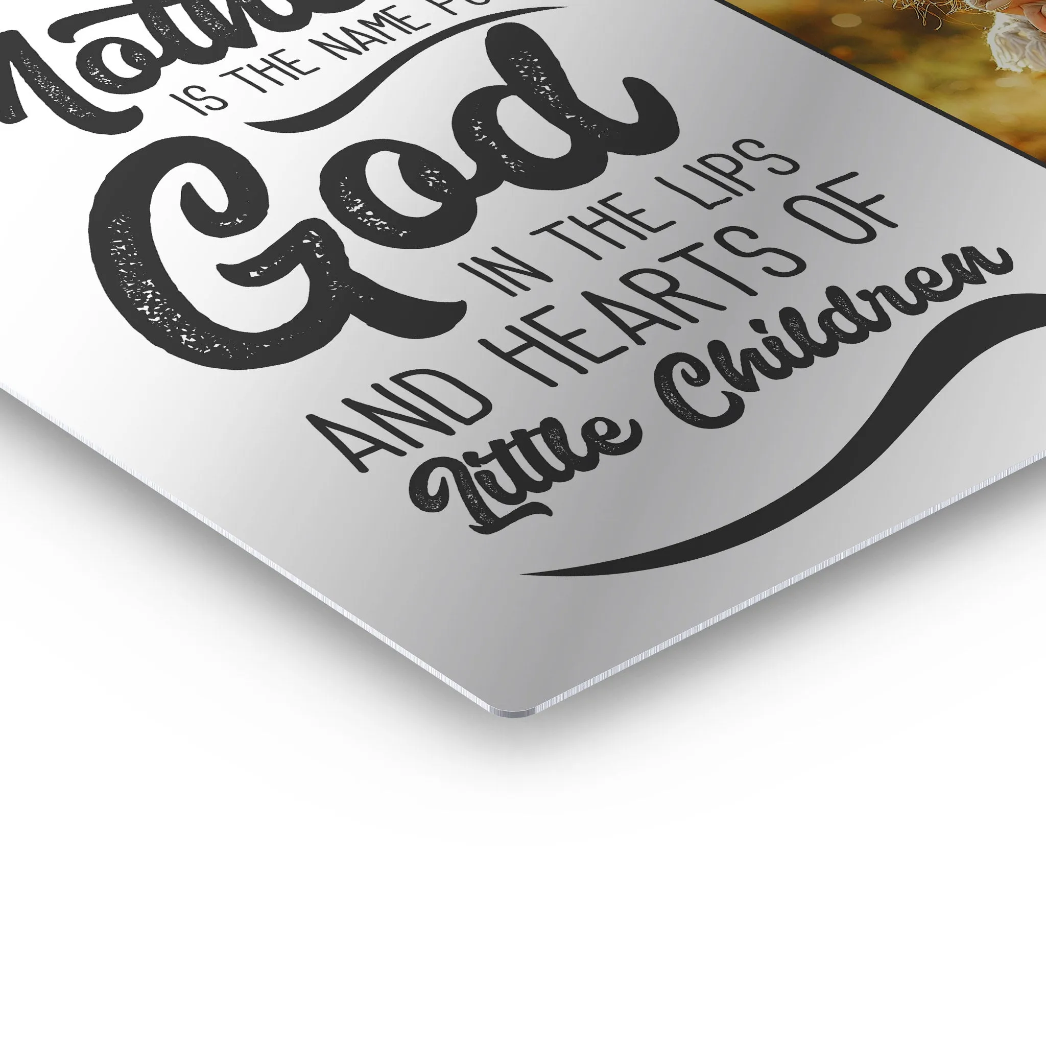 Personalized Gift Custom Photo Mother is the Name for God in the Lips and Hearts of Little Children