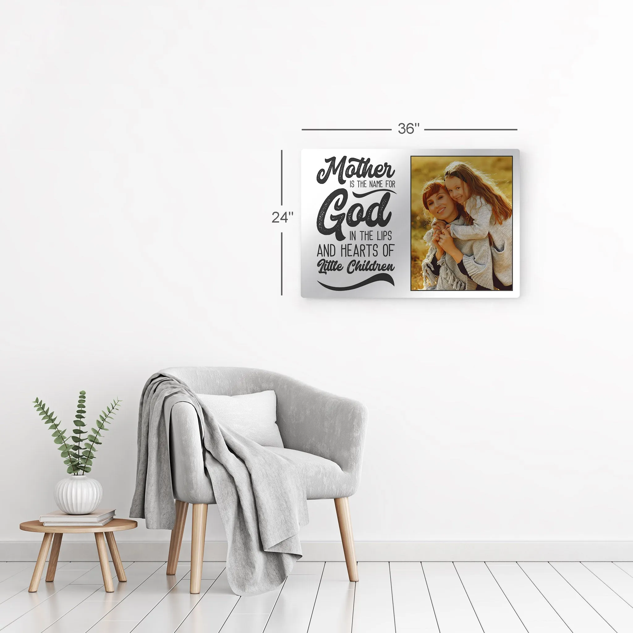 Personalized Gift Custom Photo Mother is the Name for God in the Lips and Hearts of Little Children