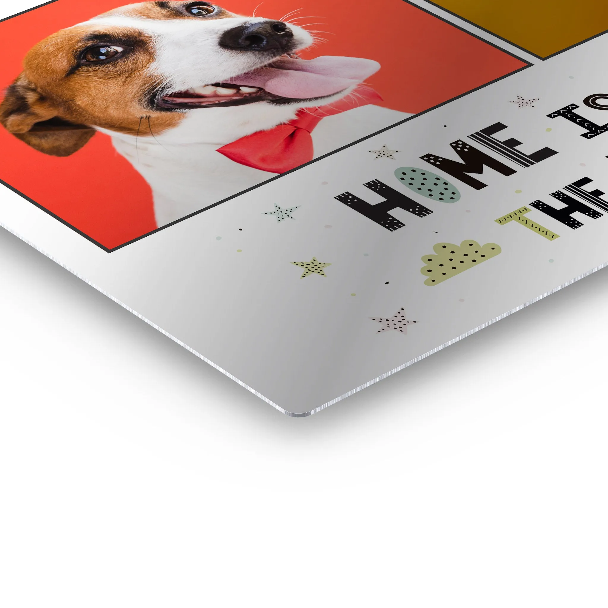 Personalized Gift Wall Art Custom Photo Collage Pet - Home is Where the Dog is