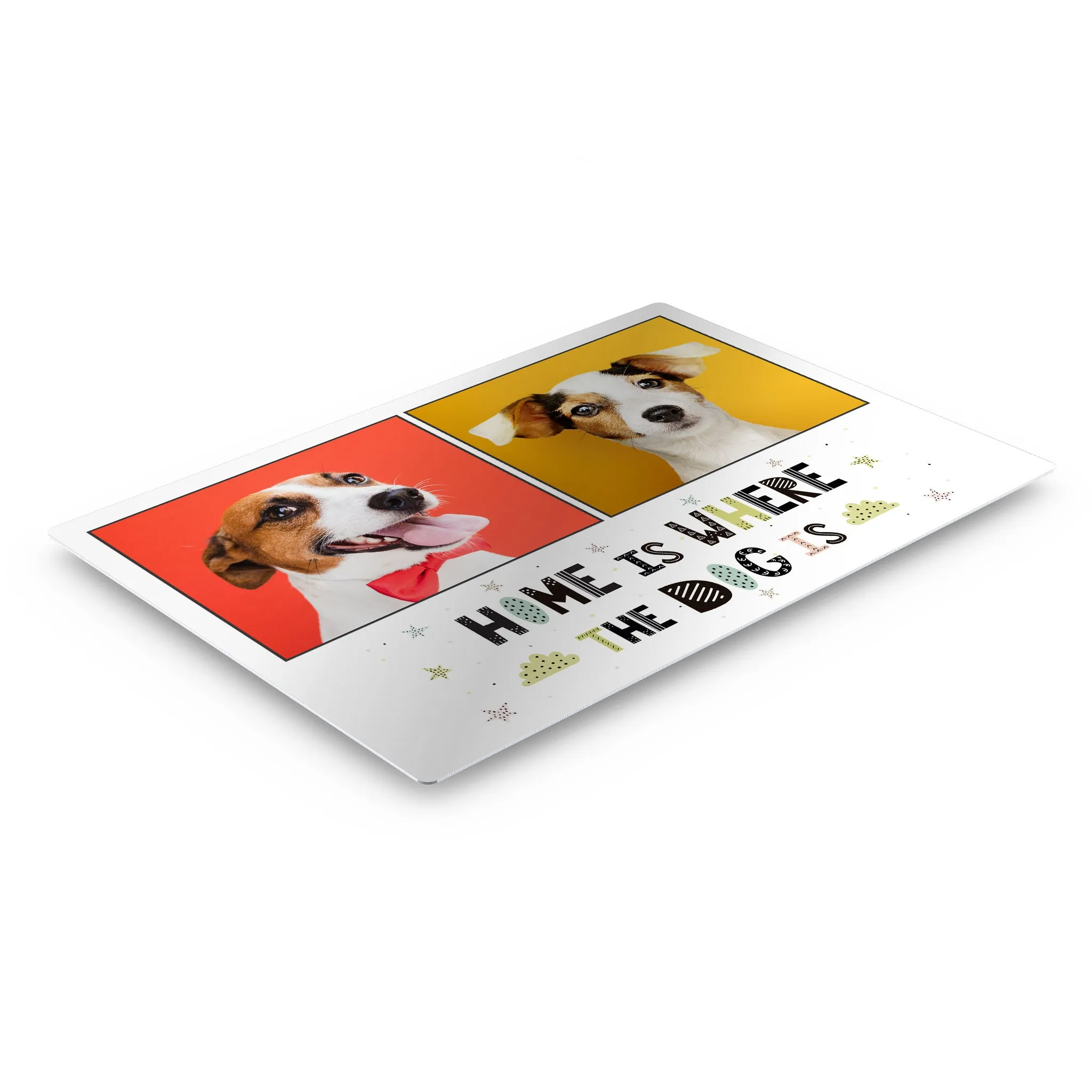 Personalized Gift Wall Art Custom Photo Collage Pet - Home is Where the Dog is