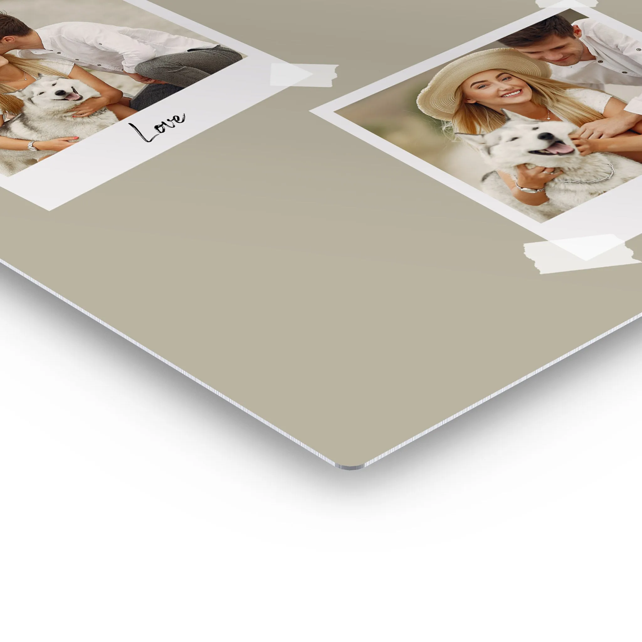 Personalized Gift Wall Art Custom Photo Collage with Polaroid Frames and Customized Text