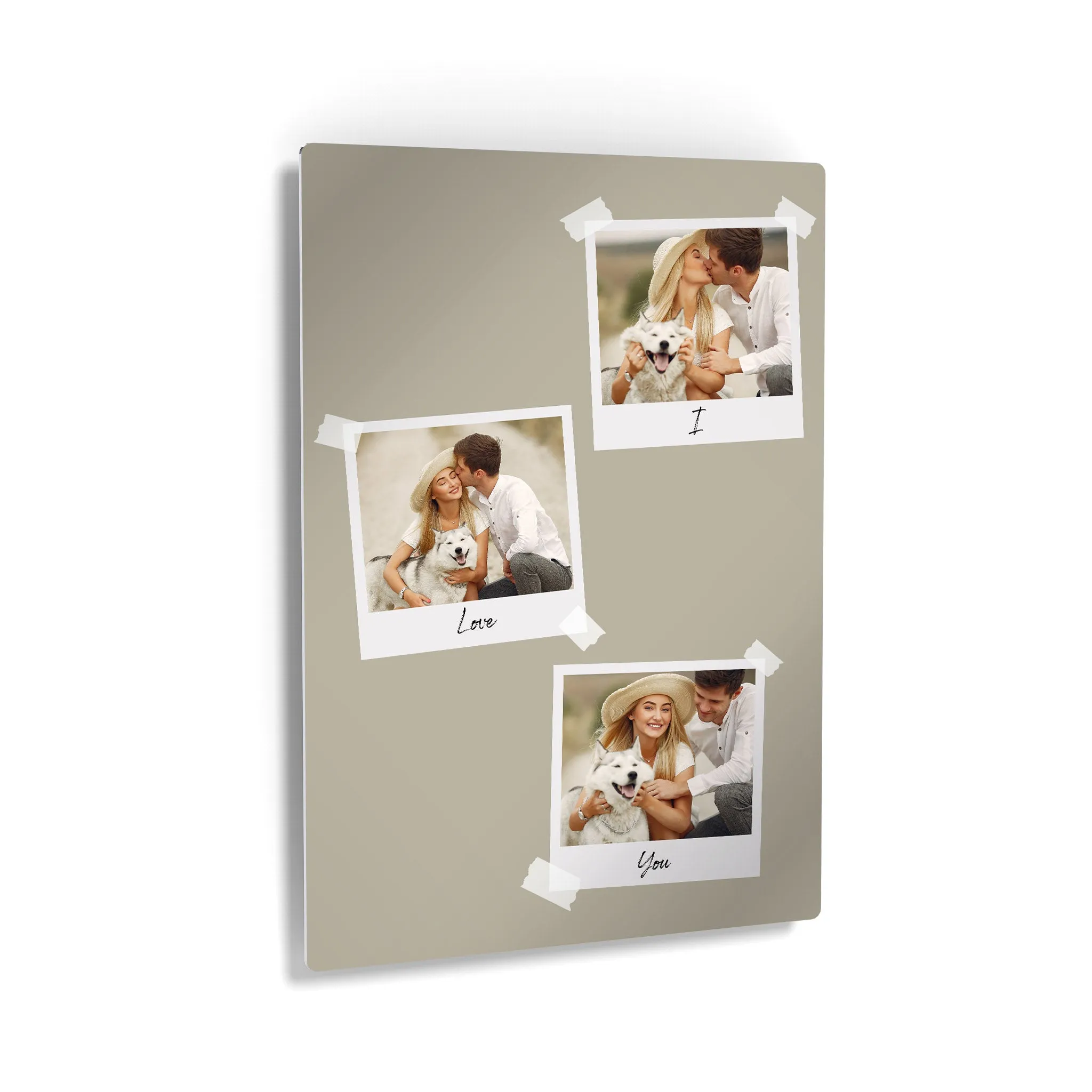 Personalized Gift Wall Art Custom Photo Collage with Polaroid Frames and Customized Text