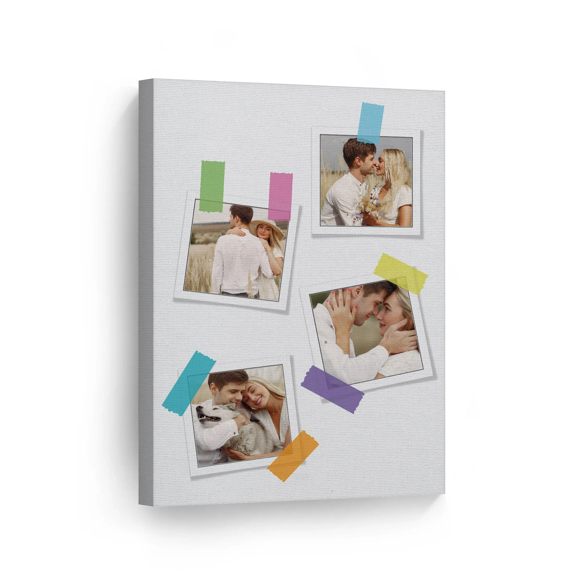 Personalized Gift Wall Art Custom Photo Collage with Polaroid Frames