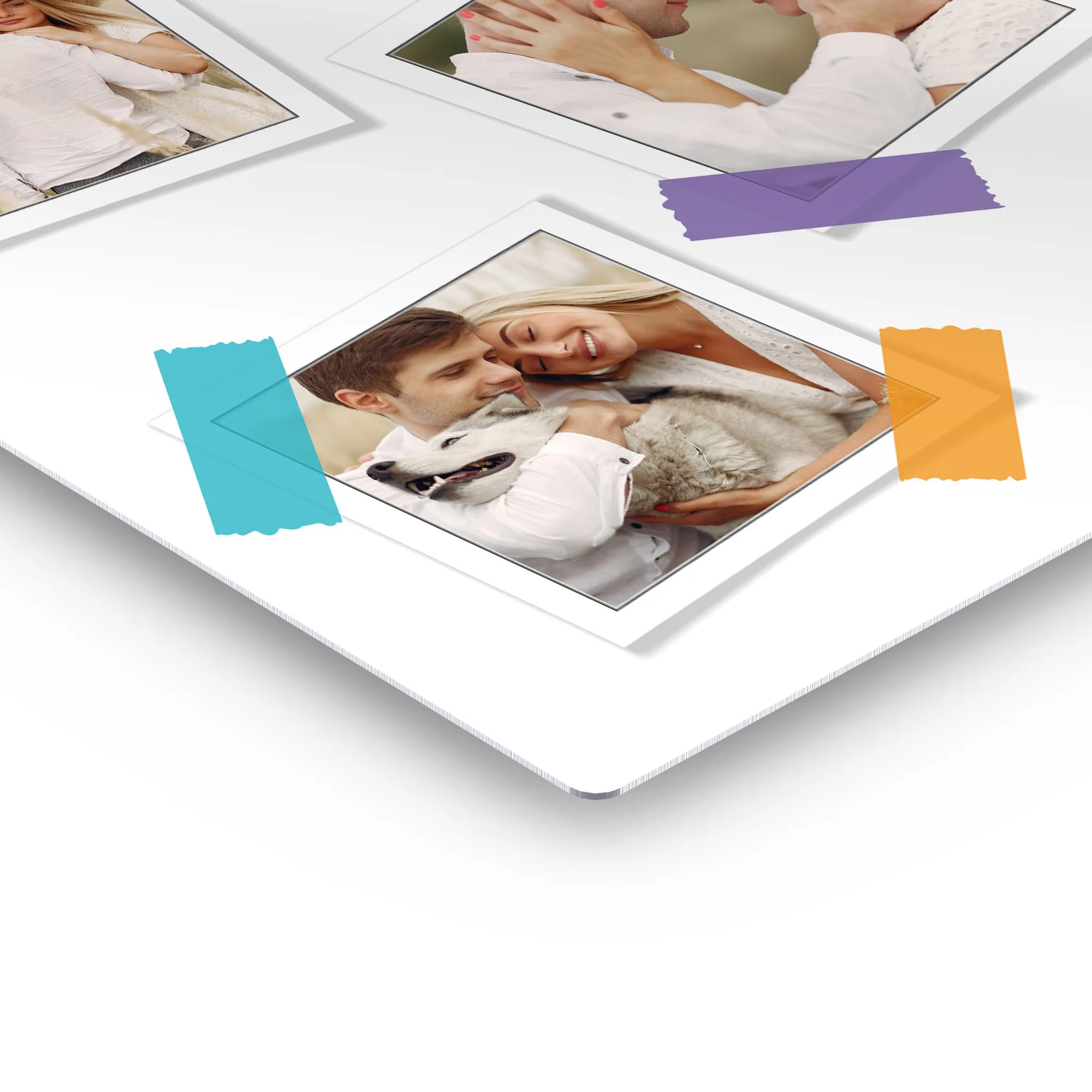 Personalized Gift Wall Art Custom Photo Collage with Polaroid Frames