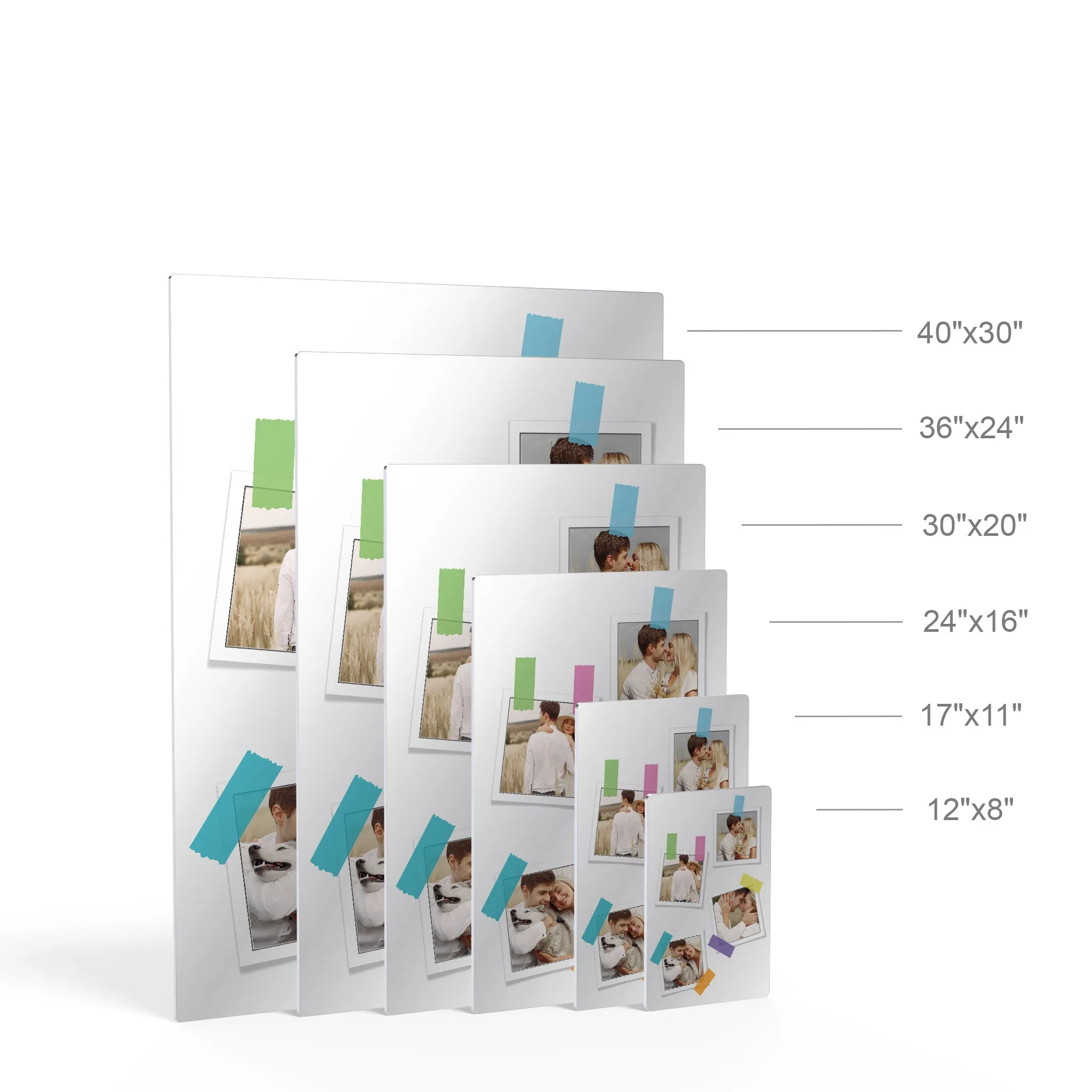 Personalized Gift Wall Art Custom Photo Collage with Polaroid Frames