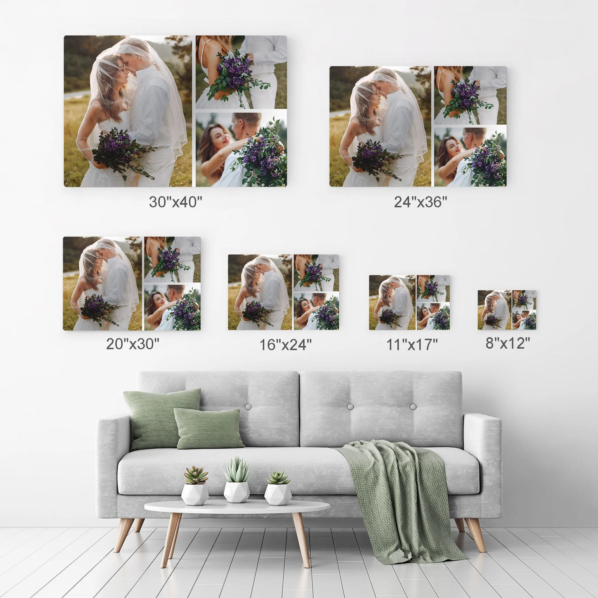 Personalized Gift Wall Art Custom Photo Collage