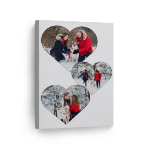 Personalized Gift Wall Art Heart Custom Photo Collage
