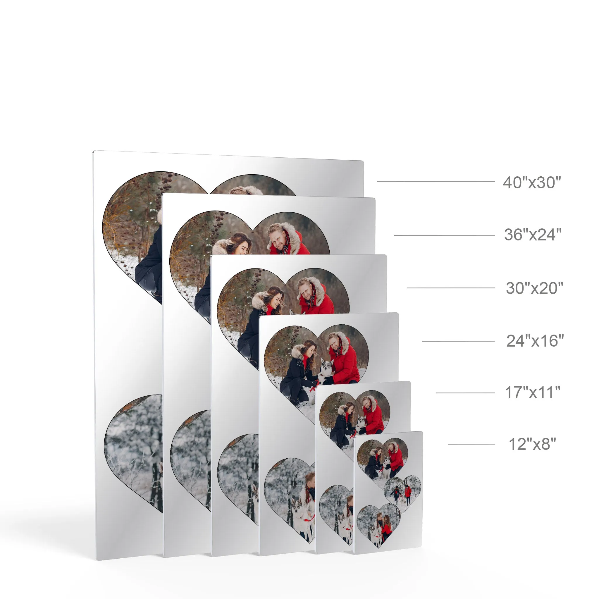 Personalized Gift Wall Art Heart Custom Photo Collage