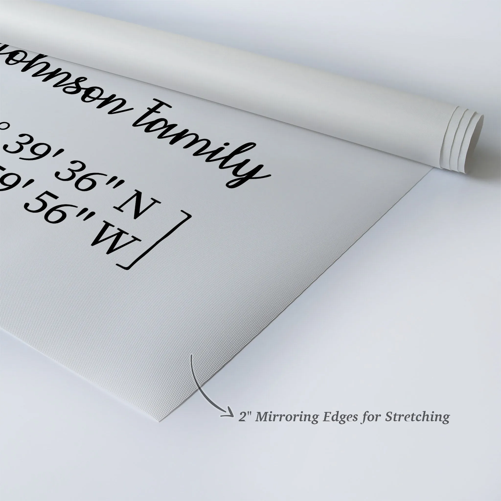 Personalized Gift Wall Art with Family Name and Coordinates Home Sweet Home Design