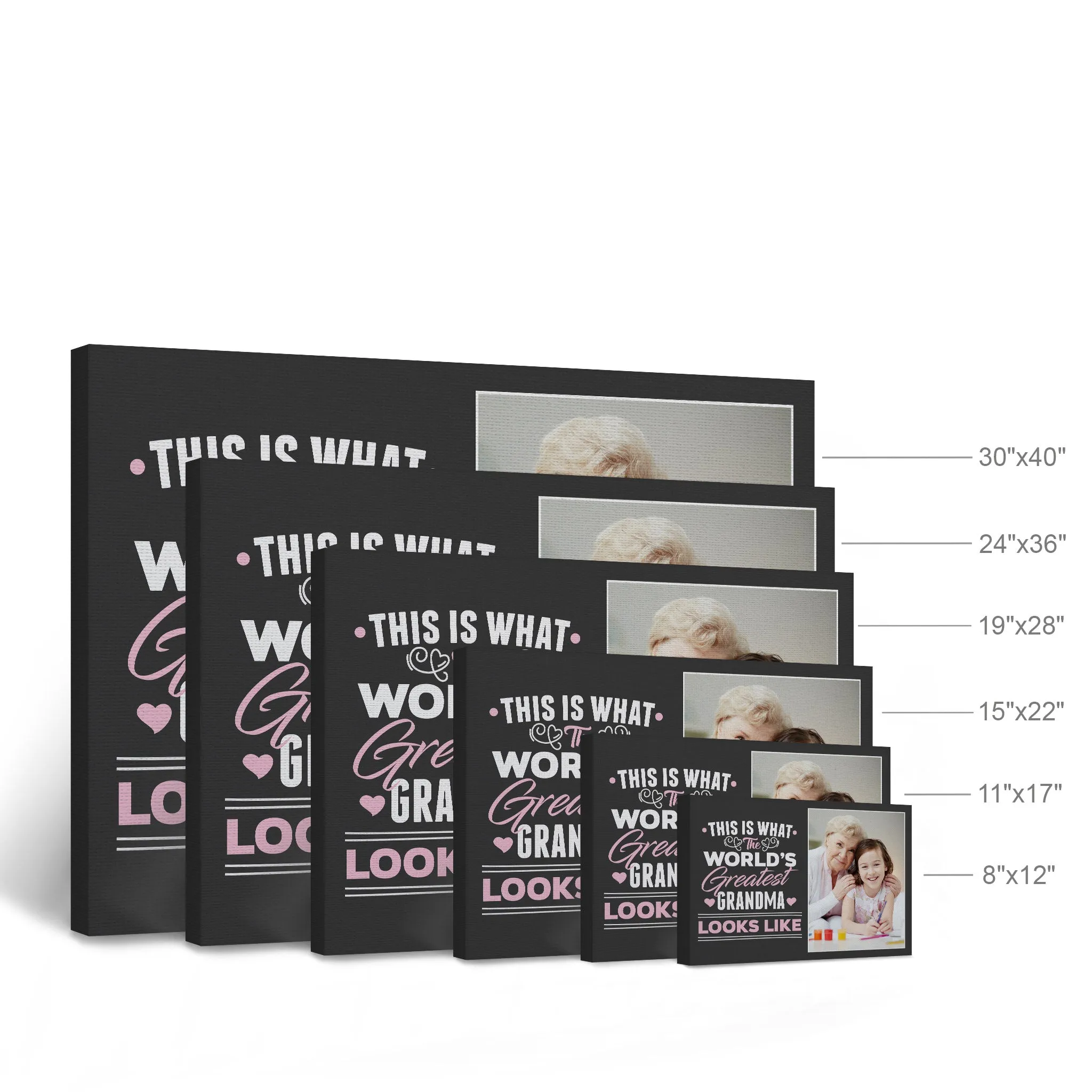 Personalized Mother Gift Wall Art Custom Photo This is What the World's Greatest Grandma Looks Like