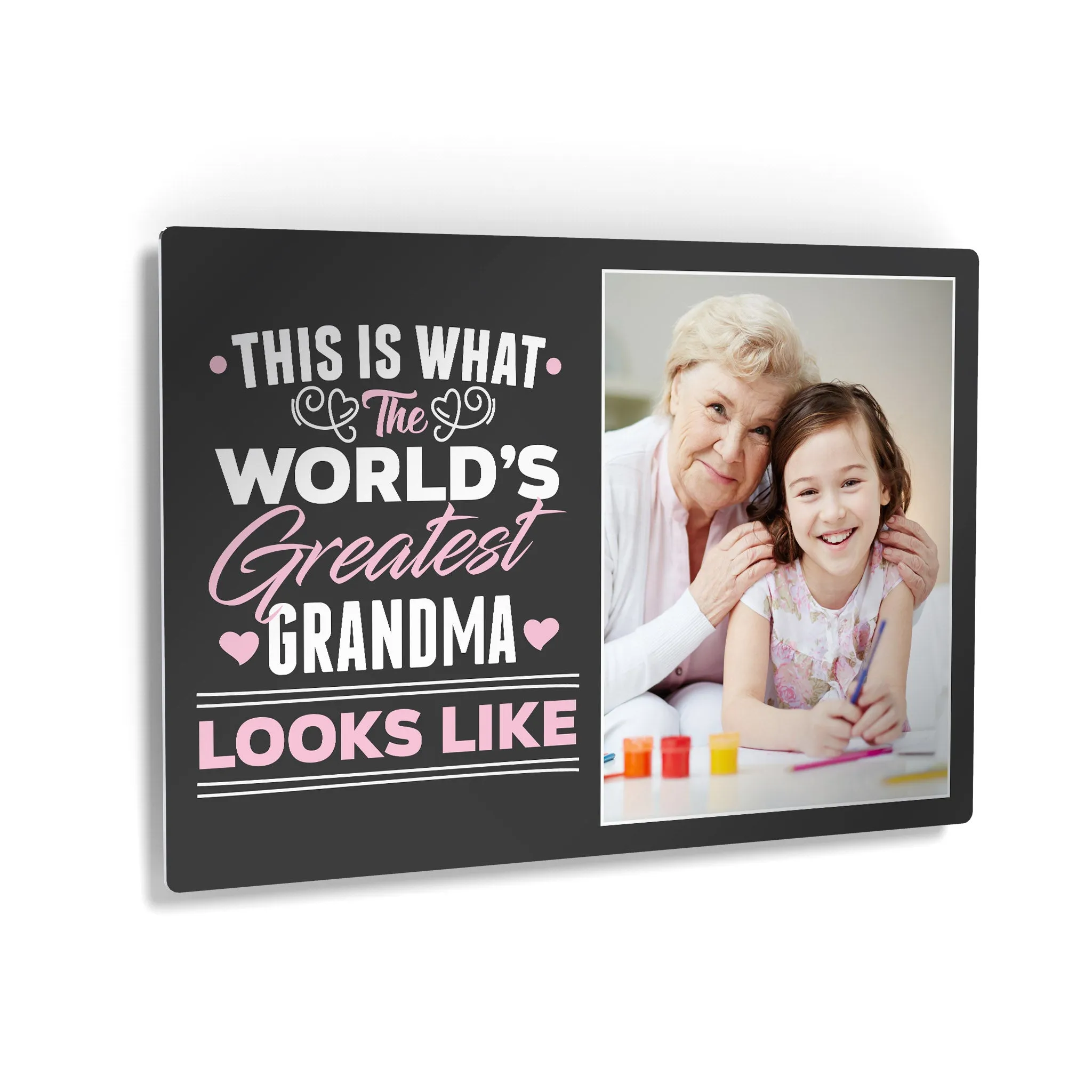 Personalized Mother Gift Wall Art Custom Photo This is What the World's Greatest Grandma Looks Like