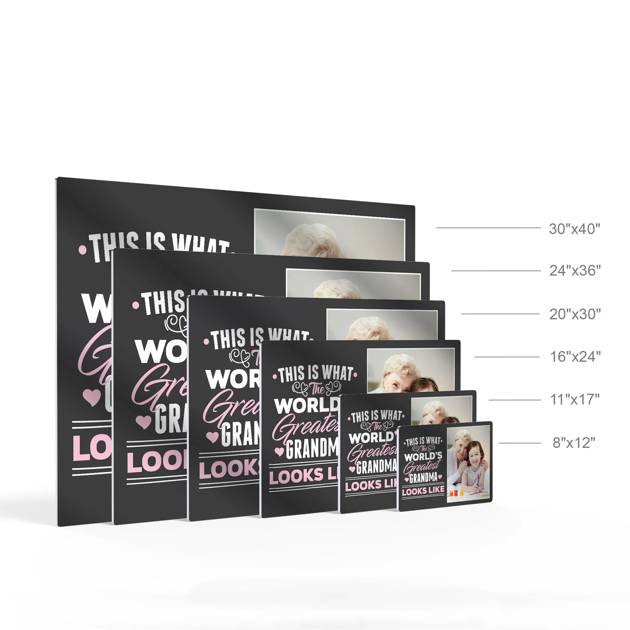 Personalized Mother Gift Wall Art Custom Photo This is What the World's Greatest Grandma Looks Like
