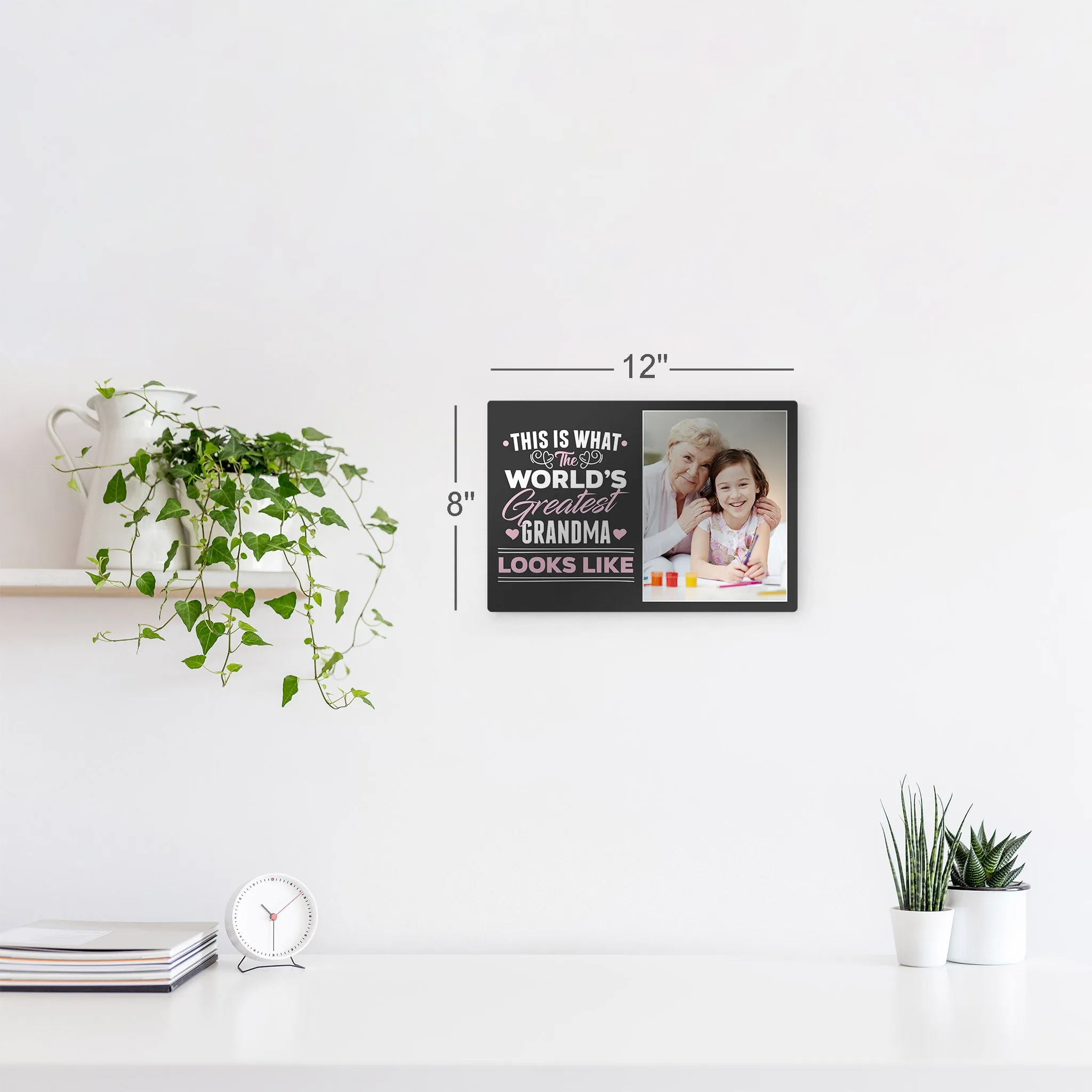 Personalized Mother Gift Wall Art Custom Photo This is What the World's Greatest Grandma Looks Like