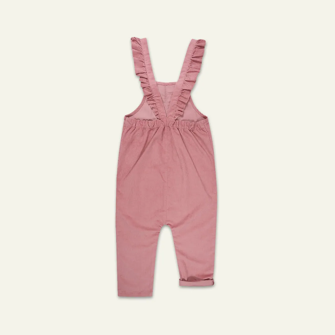 Pink Plain Dungarees