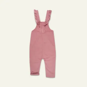 Pink Plain Dungarees