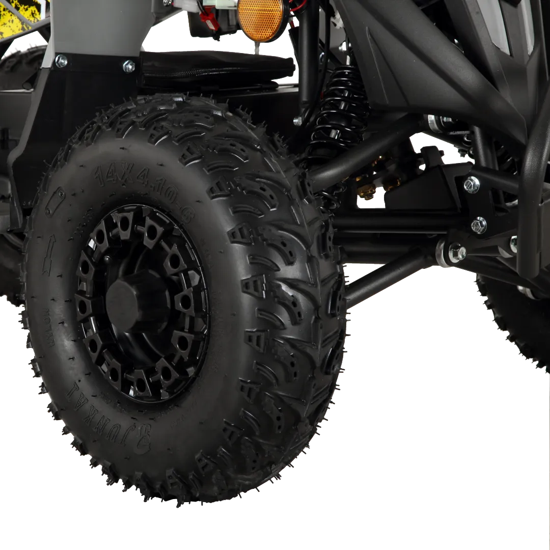 Pioneer 1200W Kids ATV 4 Wheeler with 14" Tires - Yellow