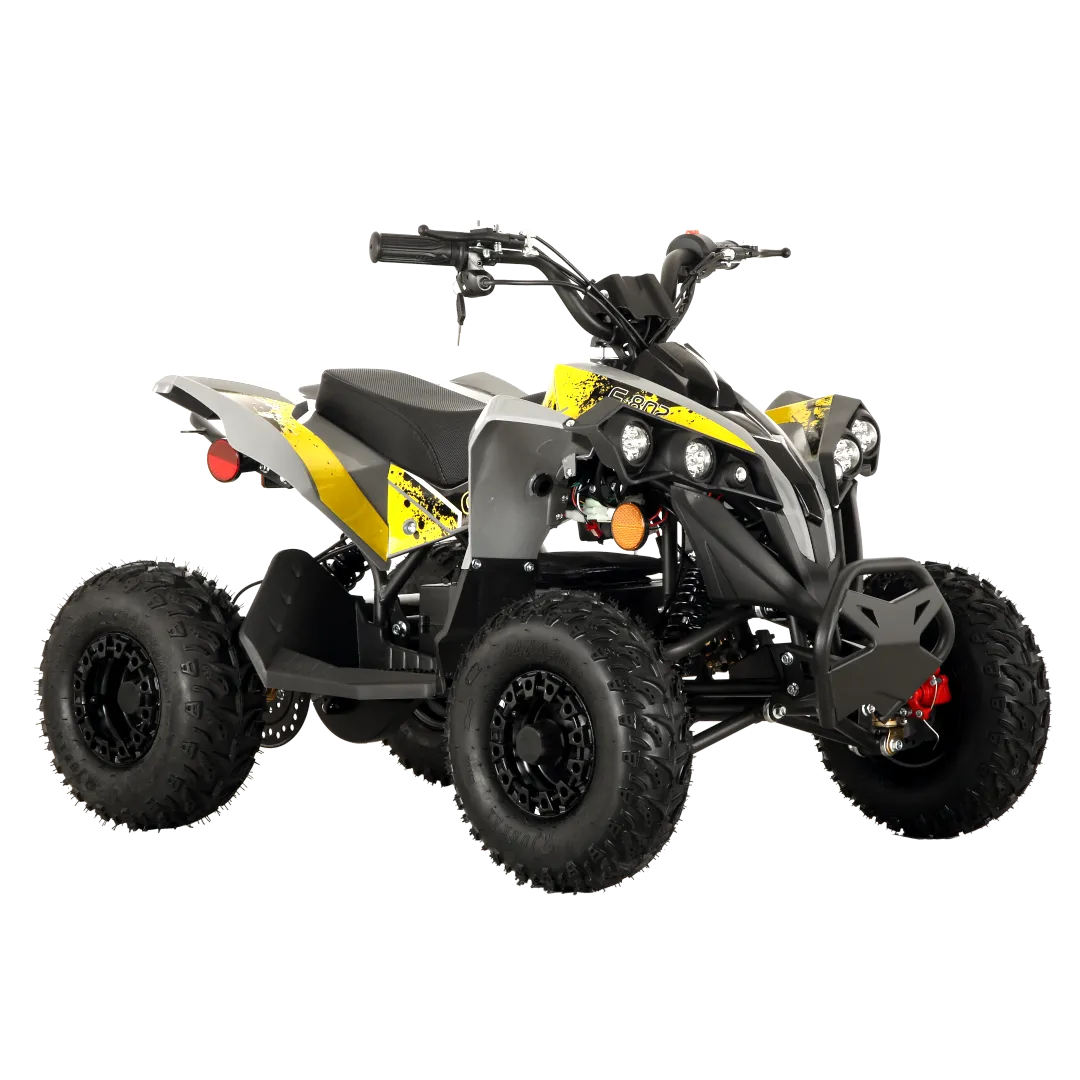 Pioneer 1200W Kids ATV 4 Wheeler with 14" Tires - Yellow