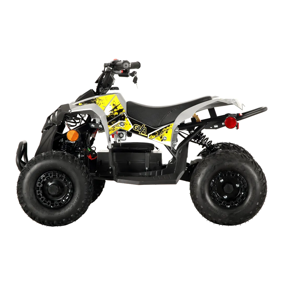 Pioneer 1200W Kids ATV 4 Wheeler with 14" Tires - Yellow