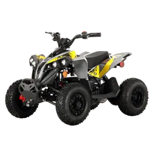 Pioneer 1200W Kids ATV 4 Wheeler with 14" Tires - Yellow