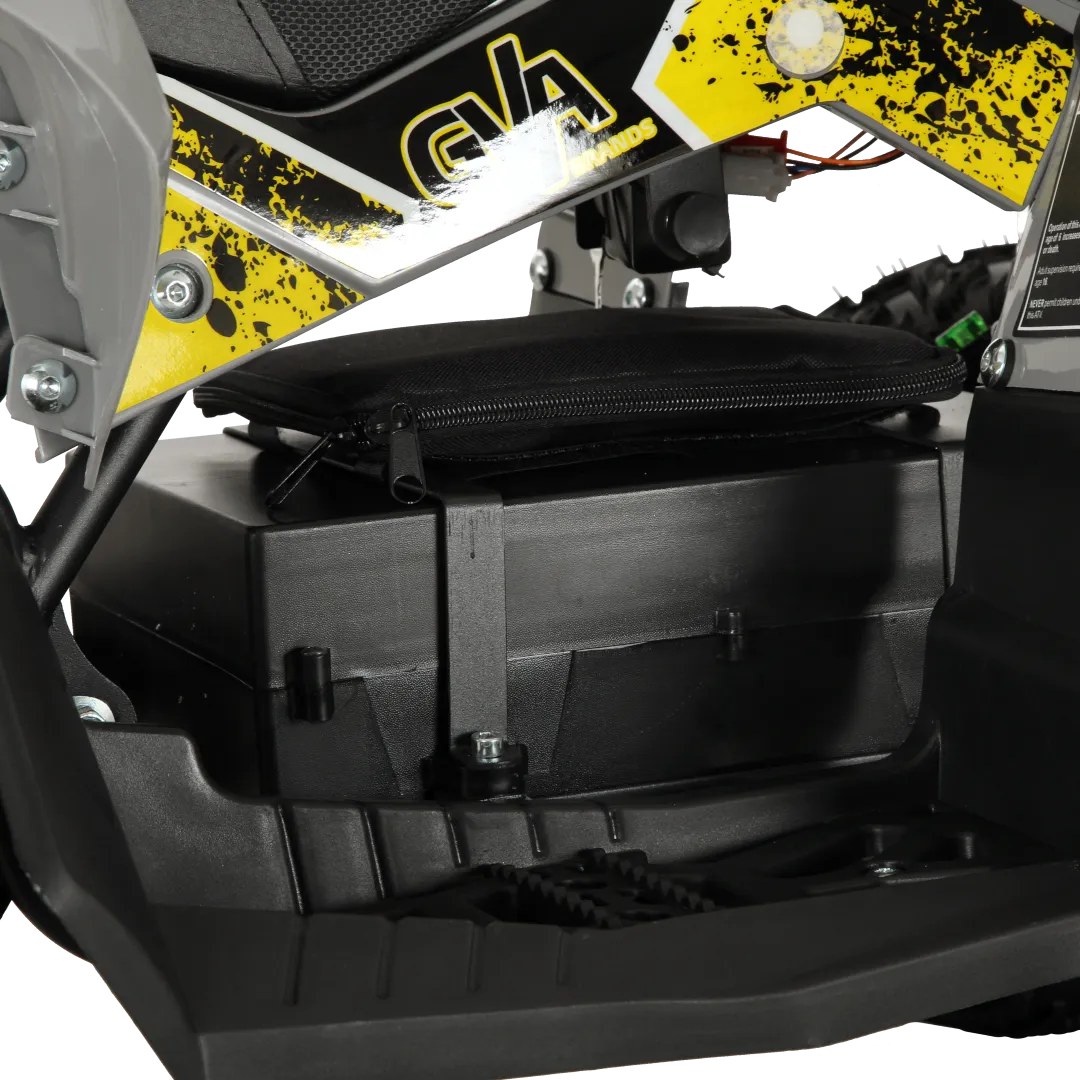 Pioneer 1200W Kids ATV 4 Wheeler with 14" Tires - Yellow