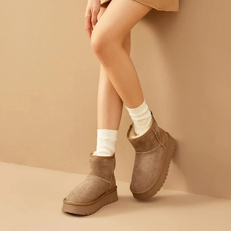 Plush Suede Booties
