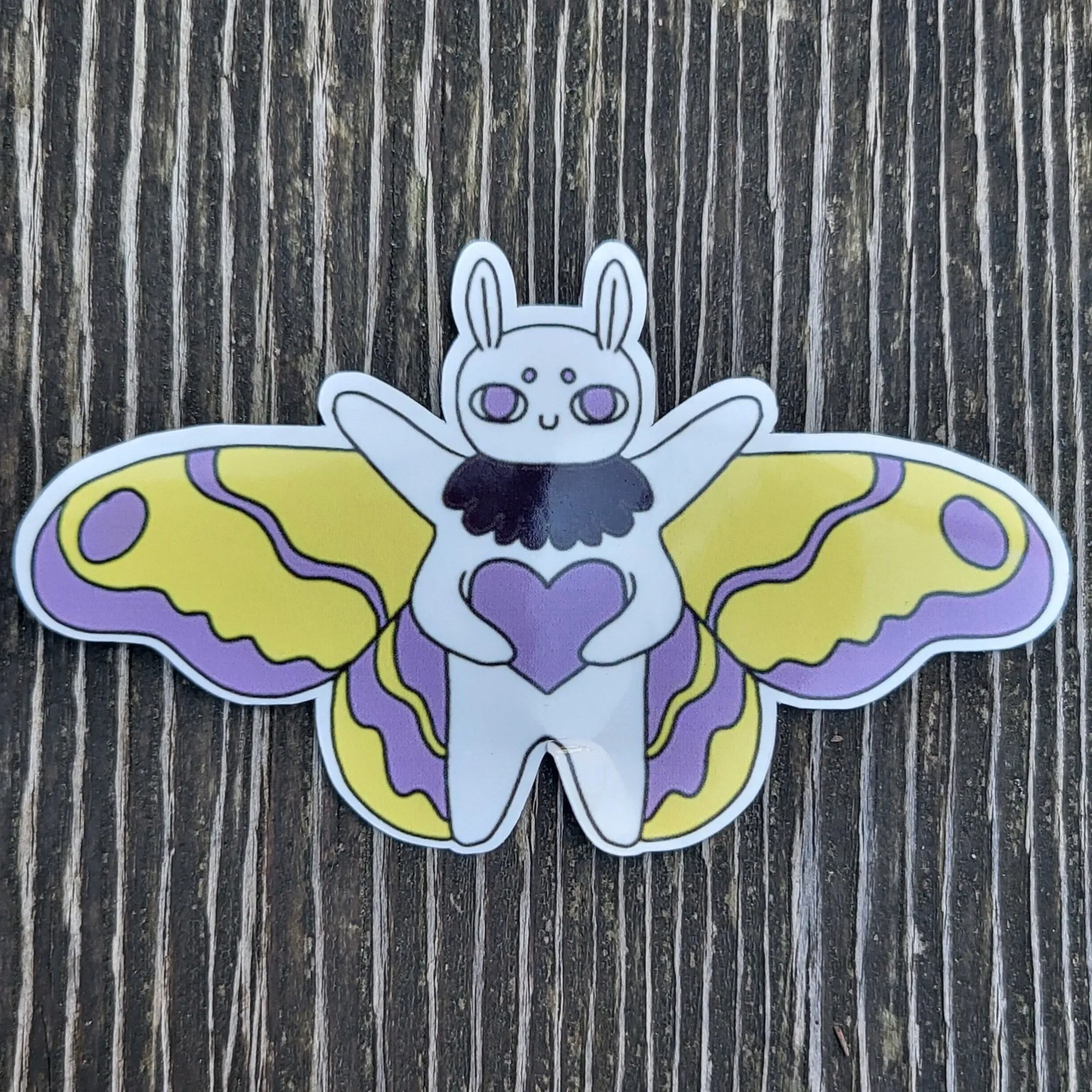 Pride Moth Stickers