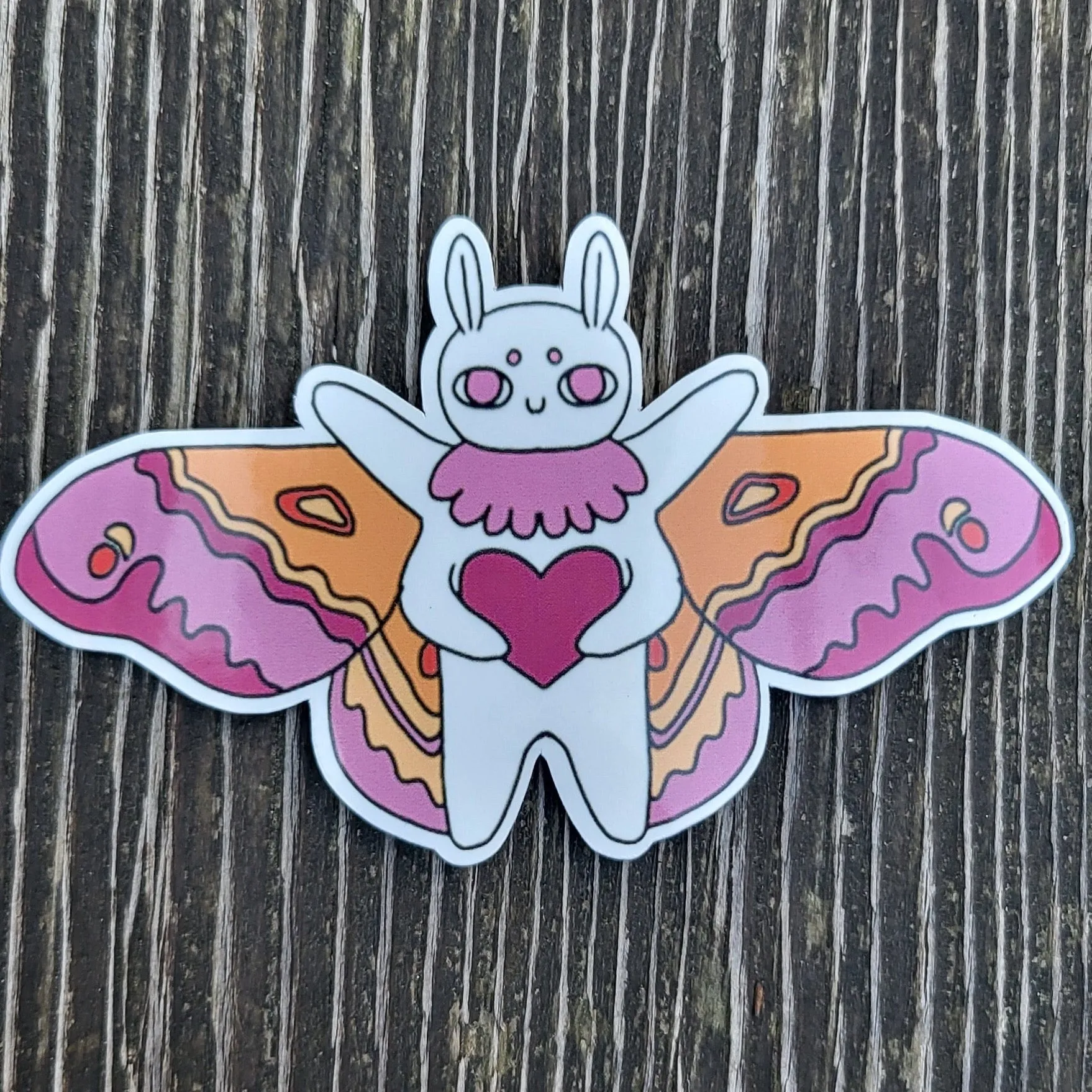 Pride Moth Stickers