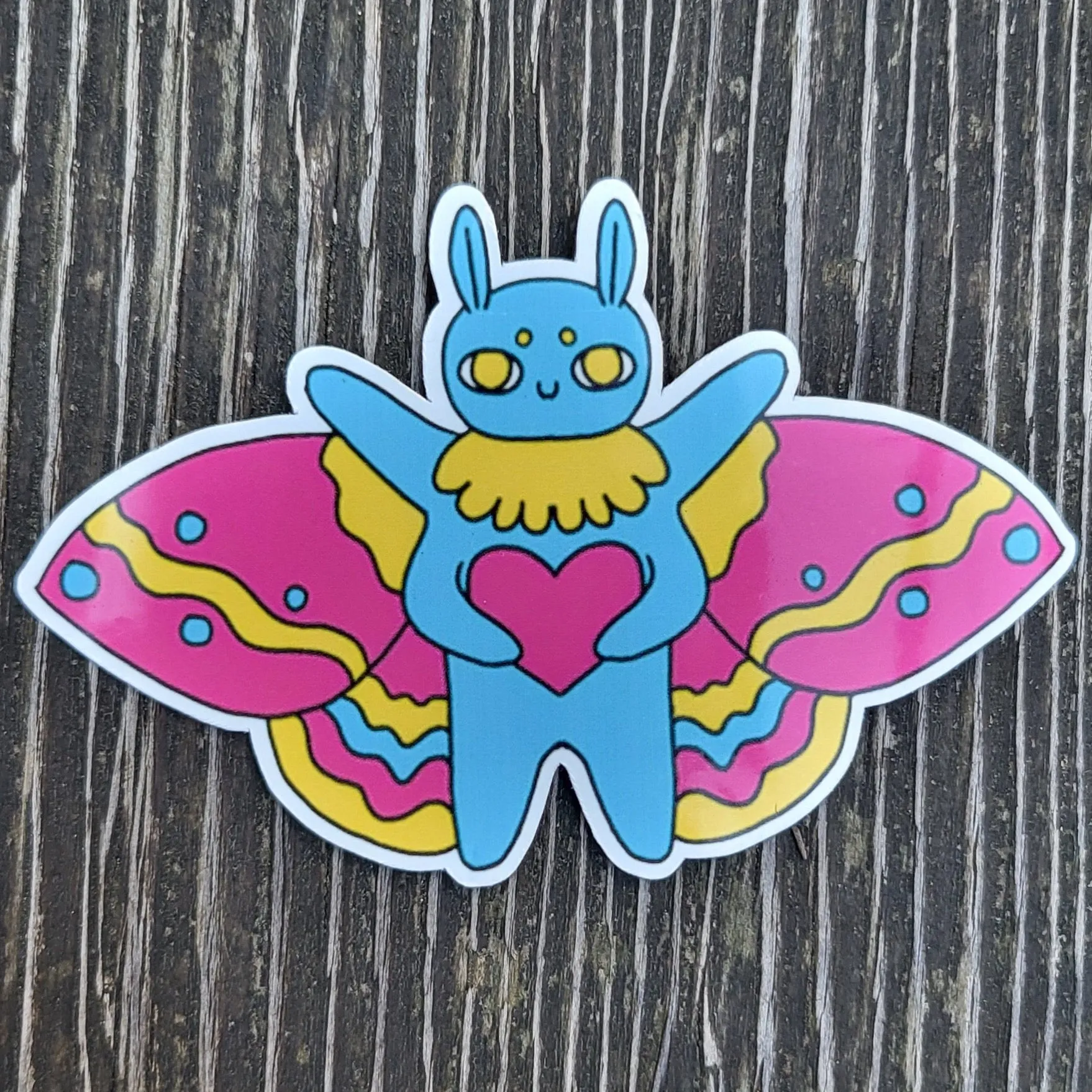 Pride Moth Stickers