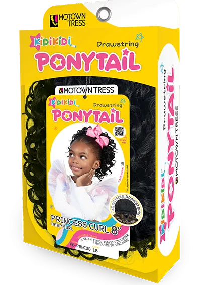 PRINCESS CURL 8" [Kid Ponytail | Drawstring | Synthetic Fiber]