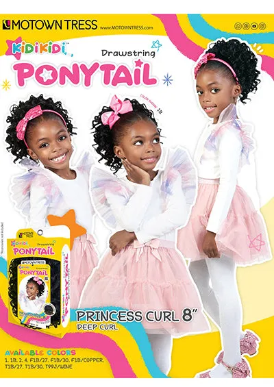 PRINCESS CURL 8" [Kid Ponytail | Drawstring | Synthetic Fiber]
