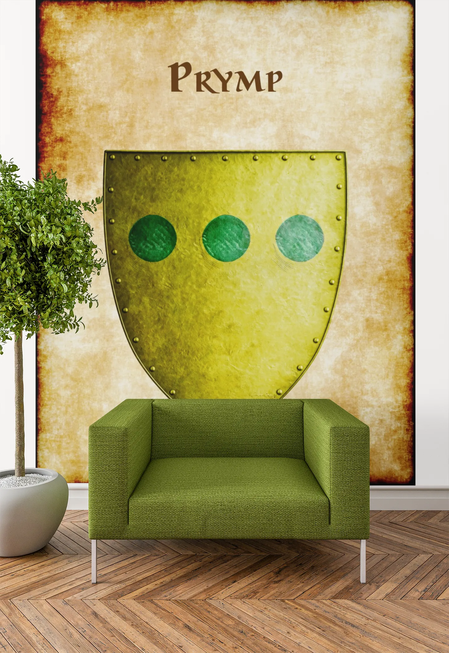 Prymp Heraldry of Greyhawk Anna Meyer Cartography Canvas Art Print