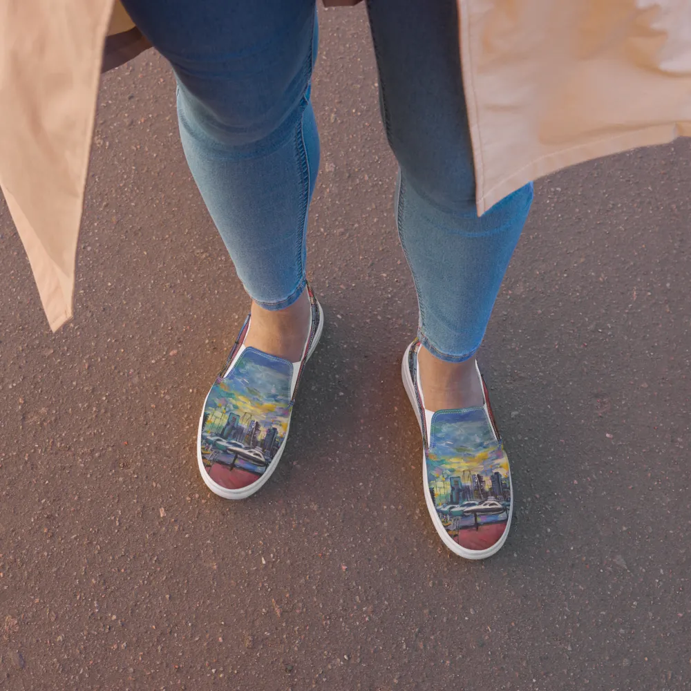 "Shore Walk" Women’s slip-on canvas shoes