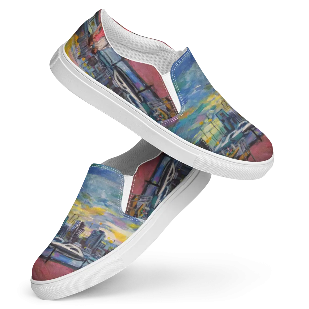 "Shore Walk" Women’s slip-on canvas shoes